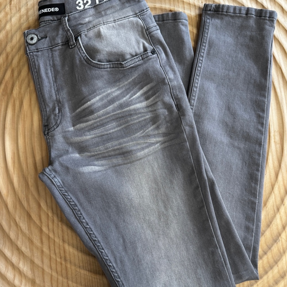 SERENEDE Men's Gray Jeans